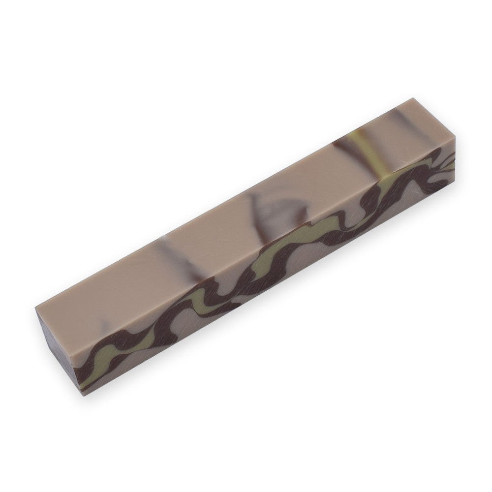 Pen blank - Acryl - 130x20x20 mm - Tarnfarben Acryl-Stiftrohling - Pfeifenecke